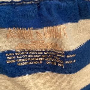 Girls blue and white shorts